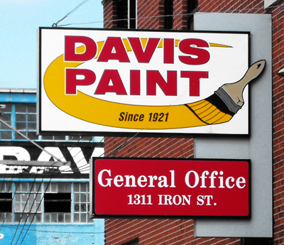 Davis Paint Sign